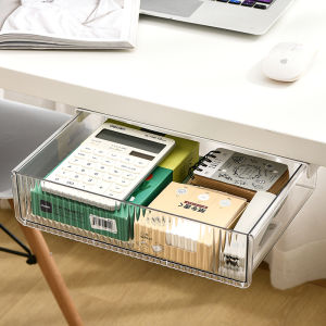 Under Desk Hidden Drawer Organizer Box Large Capacity Under Desk Drawer Office Underwear Storage Box Clear Drawers Organizer