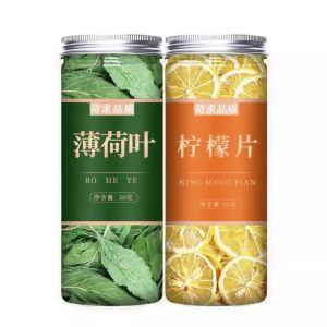 Cooling Herbal Tea with Mint Leaf Honeysuckle And Chrysanthemum for Summer Heat Relief Refreshing Beverage to Lower Body Temperature