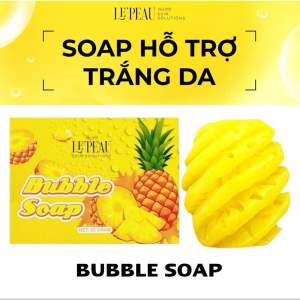 Tắm trắng thơm xà bông tắm trắng body bubble soap gói tắm da da- LEPEAU