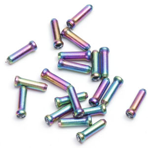 20pcs Bicycle Brake Cable Tips Aluminum Alloy Color Brake Shifter Inner Cable Tips Replacement Cycling Equipment Parts