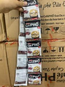 Dây cà phê phố đen 10 gói x 16g không hộp
