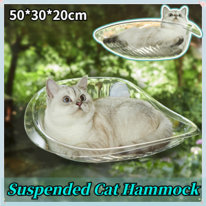 Floating Cat Nest Wall Mount Transparent Cat Bed Kitten Wall Shelves Play Climbing Supplies