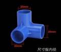 pvc blue fitting: 3way 4way and 5way tee 1/2" 3/4" 1". 
