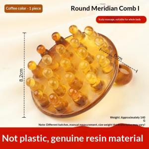 New Resin Scalp Massage Comb Smooth Round Nubs Durable For Head Body Relaxation Home Care