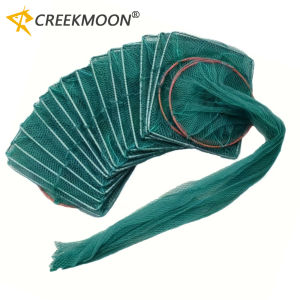 Versatile 1.5-5.5M Foldable Cast Net for Shrimp Crab Minnow & Lobster | Deep Water Bait Trap with Sinkers | Heavy Duty Dip Net