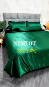 📢FLASH SALE📢 Bộ 4 Món Phi Lụa Silk Mềm Mướt Mịn Bộ Ga Gối Đủ Size Phi Lụa Hàng Loại 1 Vỏ Gối Ôm May Khóa Kéo Hàng Đẹp Giá Sỉ _ Nemtot Bedding