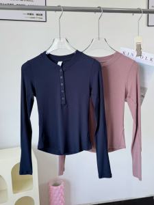 เสื้อยืดแขนยาวทรงสลิมฟิตสำหรับผู้หญิง ทรงฮาร์ลีย์ ผ้าโมดอล วิ่ง ออกกำลังกาย โยคะ ฤดูใบไม้ร่วง 2025 ระบายเหงื่อ ระบายอากาศได้ดี