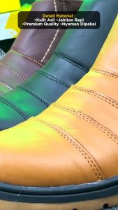 Sepatu Boots Bots But Pria Kulit Import Pendek Panjang Korean Style Model Resleting B 14