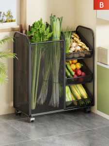 MENGBINFEN | Multifunctional Movable Vegetable Storage Rack