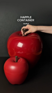 Happle Container กล่องใส่ของ ที่ใส่ของอเนกประสงค์ ดีไซน์ แอ๊ปเปิ้ลขนาดใหญ่ Qualy (ควอลี่)