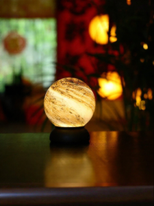 OsgonA | Ambiance Creating Rechargeable Portable Mars Style Glass Decorative Table Lamp
