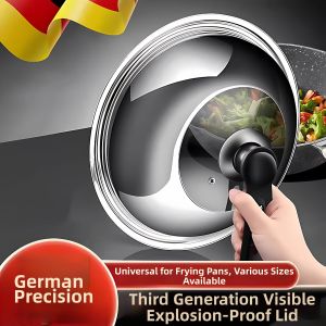 Heat-Resistant Visible Standing Lid Pot Cover