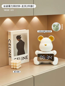 Sáng Tạo Đèn Led Đồng Hồ Báo Thức Im Lặng Để Bàn Để Bàn Phòng Ngủ Đầu Giường Mạnh Đồng Hồ Đánh Thức Phòng Khách Trang Trí Màn Hình Hiển Thị Kỹ Thuật Số