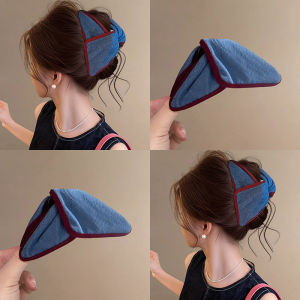 New Color Blue Triangle Hair Clip Women Bun Hair Accessories