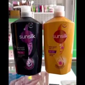 Dầu gội Sunsilk OK387 đen óng mượt rạng ngời vàng mềm mượt dịu kỳ 1.4kg