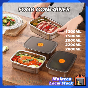 316 Stainless Steel Fresh-Keeping Box With Lid Sealed Leakproof Portable Lunch Box Kitchen Refrigerator Oven Food Container