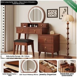 HESHIBOYA | Small Space Suitable Multi-functional Vanity Desk Dresser