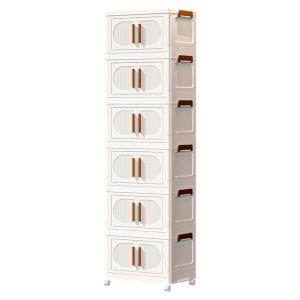 MEIZHUFU | Portable Childrens Storage Cabinet Plastic