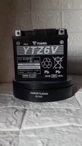 Aki motor Honda Vario 125 &150 PCX CBR CB Suzuki Satria FU teg 12volt 5Ah aki Semi kering Yuasa YTZ6V
