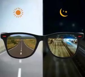 Night Vision Glasses PC Frame Polarized Sunglasses Men Outdoor Sport Sun Glasses Day Night Vision Driver Night Glasses Goggles