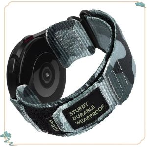 22mm 20mm Camouflage Nylon Strap for Samsung Galaxy Watch 7 6 5 4 40/44mm 6 Classic 43 47mm Band for Huawei Watch GT5 4Pro Band