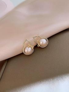 Outlets Outlets Withdraw from Cupboard Big Sale Leak-Picking Pearl Gourd Ear Studs Outlets Womens Accessories One