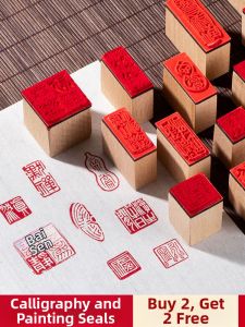 KONGFUYINGE | Custom Handmade Seal Stamps Real Wood