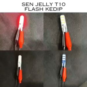 SEN JELLY 6 LED T10 KEDIP FLASH UNIVERSAL UNTUK SEMUA MOTOR ISTANAMOTOR55