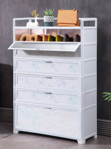 Aluminum Alloy Shoe Cabinet Minimalist Economical Space-Saving Home Doorway Outdoor Balcony Shoe Cabinet Sunscreen and Waterproof Storage Cabinet