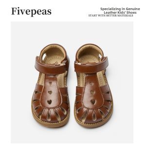 FIVEPEAS | Girls Sweet Princess Sandals Soft Sole Hollow Toe