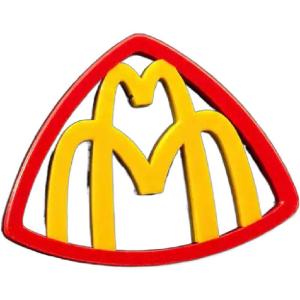 JOYCS | Waterproof 3D M Emblem Car Decal Magnetic Self-Adhesive Sticker
