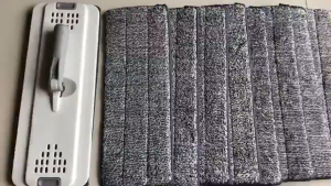 5 Miếng Lau Nhà Dạng Vải Microfiber 12x33cm – Thấm Hút Nhanh Thay Thế Cho Mop Vắt Phẳng Siêu Rẻ