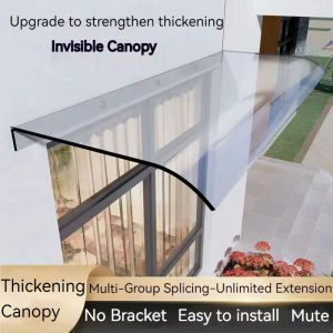 Invisible Awning Without Bracket Roof Household Transparency Organic Canopy Balcony Windows Canopy Rain Cover Awning