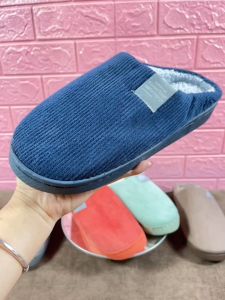 Dép Bông Đi Trong Nhà Chống Trơn Vải Nhung Lót Lông Siêu Ấm DP94