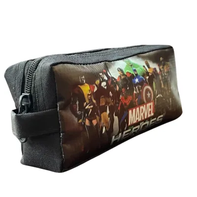 Tempat Pensil Kostak Kotak Bentuk Kubus Pencil Case Marvel Dompet Wadah Pouch Marvel Heroes