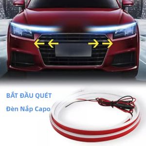 Dải Đèn LED Linh Hoạt 12V Đèn Trang Trí Mui Xe Đa Năng Đèn Chạy Ban Ngày Chống Nước DRL Cho Ô Tô Xe Tải SUV