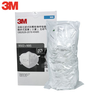 3M | 3M N95 9502+N95 Mask Reusable KN95 Face Mask Mouth Mask Filter Anti Dust Breathable Protective Adult Masks (50Pcs/Lot)