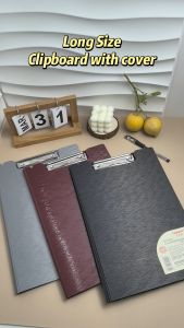 Clipboard Long 2Pcs Clip Board With Cover Hardboard PP File Folder Writing Pad Document Organizer