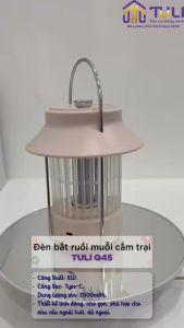 Đèn Bắt Muỗi Cao Cấp Tuli Q45 Công Suất 6W Đen Dùng Diệt Muỗi Thu Hút Côn Trùng Bảo hành 2 năm - TULI VN