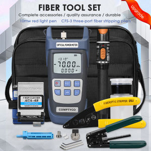 [Ready Stock]19 Cái/bộ FTTH Bộ Đồ Dụng Cụ Sợi Quang Với Fiber Cleaver -70 ~ + 10dBm Máy Đo Tín Hiệu Quang Dụng Cụ Phát Hiện Lỗi Sợi Quang 10Mw
