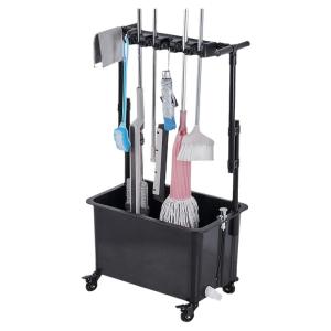 SHENFAN | Automatic Drainage Floor Mop Holder With Storage