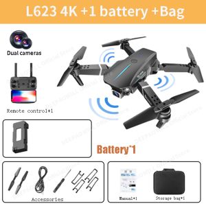 ST【Available Now】【Fast Delivery】 L623 Mini UAV 4K HD Dual กล้อง WIFI FPV อุปสรรคการหลีกเลี่ยงพับ Professional Dron RC Quadcopters เฮลิคอปเตอร์ของเล่นสำหรับชาย