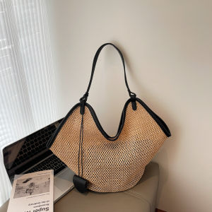MIRUIDUO | Large Capacity Woven Shoulder Bag for Beach and Commute
