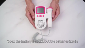 ANJOU Portable Fetal Doppler Baby Monitor with Real-Time Heartbeat Detection for Prenatal Use and Care