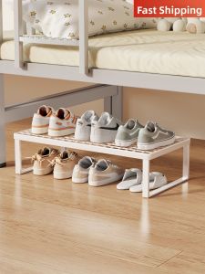 Small Narrow Space Saving Shoe Rack Underbed Multiple Tiers