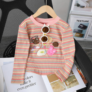 Cute Cartoon Stripe Fashion T-Shirts