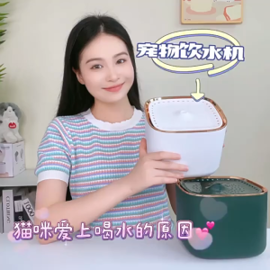 Smart pet water dispenser automatic filtering and circulating flowing water large-capacity cat and dog water dispenser