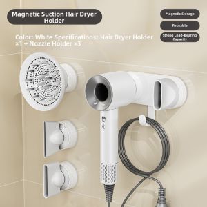 MENGZHICAI | Magnetic Wall-Mounted Hair Dryer Holder