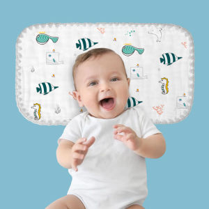 [Einmilk] Baby Flat Pillow 100% soft breathable cotton reduce heat retention QPP