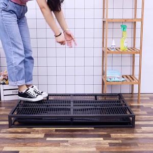 🇲🇾Ready Stock🐶Pet Dog Toilet Premium Metal Steel With High Plastic Tray Easy Wash Training Potty Toilet Dog Toilet